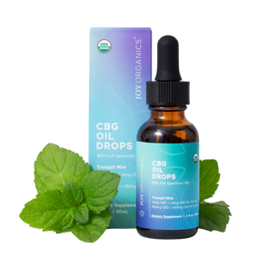 Joy Organics | Organic CBD:CBG Oil | 30 mg Mint